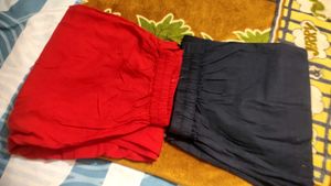 Blue And Red Trousers Combo