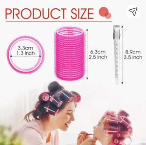12 Hair Rollers &amp; Clips set