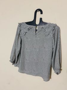 Fig Polka Dot Top