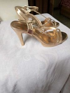 Strappy Gold Heels