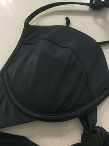 L Black Bikini Top