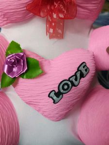 Pink Teddy Bear with Love Heart