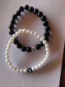 Beaded Initial Bracelets combo