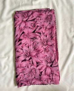 Blue Floral Print And Pink Sarees Coblo Offer 🫴🏻