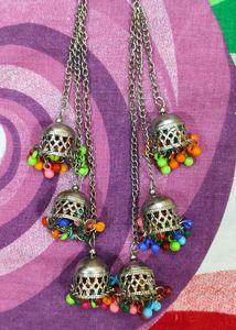 Long Multicolor Jhumka