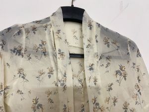 Sheer Floral Blouse – Korean Soft Girl Aesthetic