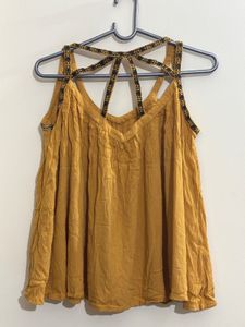 Buy Anyone Mustard Tank and lavender Top