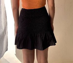 H&amp;M Smocked Waist Skirt