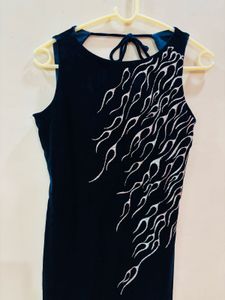 Vintage Velvet Flame Dress