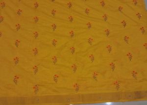 Ethnic mustard saree