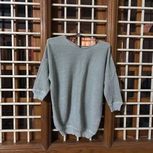 Grey Shiny Top For Party