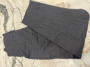 ZARA Striped High-Waisted Pants
