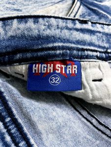 Light Blue Jeans Slim Fit Denim Pants