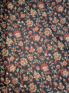 Vintage Floral Print Saree