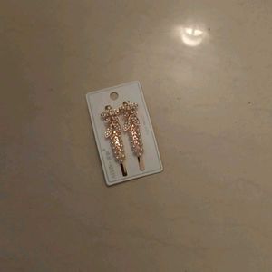 Pearl and Rhinestone Hair Clips