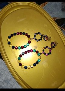 Colorful Circle Earrings