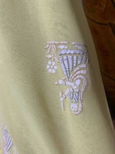 Yellow Embroidered Saree