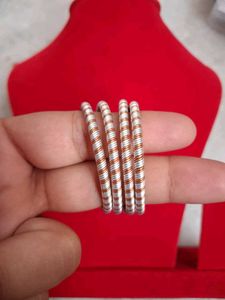 Twisted Bangle Bracelet Silver Ragi Mix