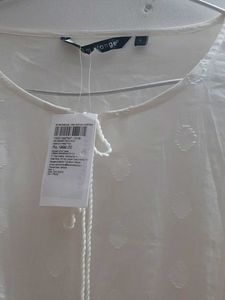 New Melange Woven Kurta With Self Design