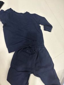 Boy&#39;s Navy &#34;Roll&#34; Sweatshirt Set