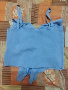 Blue Bow Cami Top