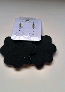 Flower Beaded Drop Earrings