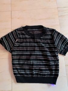Striped Knit Top
