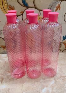 Pink Water Bottles (Set of 6)