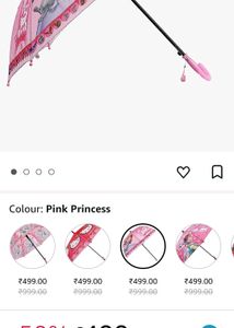 Price Drop 🎉Barbie Girls Kid Pink Umbrella ☔