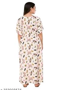 Printed butterfly  Nightwear Fancy Satin silky sty