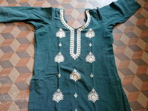 New Lavender Embroidery Kurti