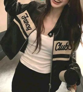 Statement Faux Leather Jacket.