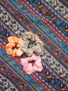 Silk Scrunchie Set 3 pair of se