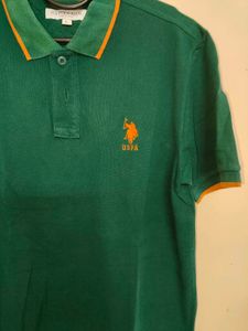 USPA Green Polo T-Shirt