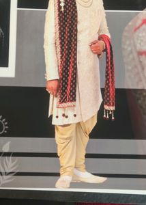 Elegant Cream Sherwani Set