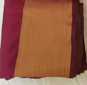 Maroon Cotton Silk Saree