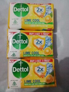 Dettol(4) Buy  3,Free 1 Soap