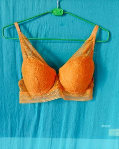 Beautiful Orange Bra With Pad