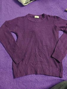 Purple Knit Sweater