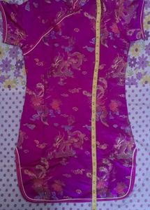 Kids Dragon Print Cheongsam Dress