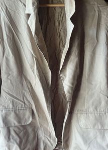 Beige Oversized Blazer