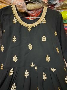 Black Embroidered Salwar Kameez Suit