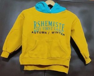 Gold Yellow Winter Hoodie Sweatshirt 4-5 Year Boy