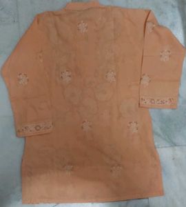 Short Chikankari Kurta