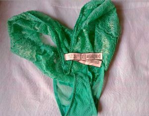 Green Lace Thong By Victoria Secret