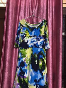 Colorful Abstract Printed Dress
