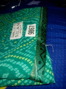 sea Green Bandhani Saree💭