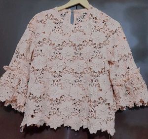 Beige Color Lace Top For 36 Bust
