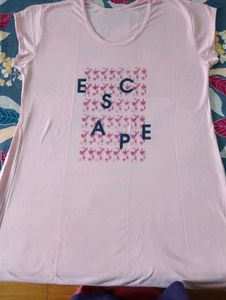 Pink 'Escape' Graphic Tee