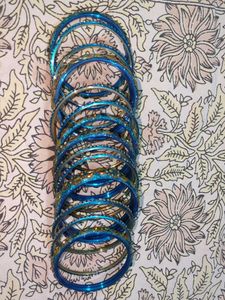 Blue &amp; Gold Bangle Set